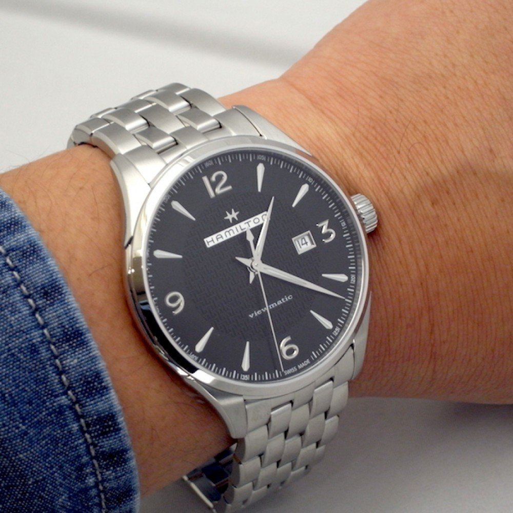 Jazzmaster Automatic Viewmatic (Silver-Black) | Hamilton | Luby 