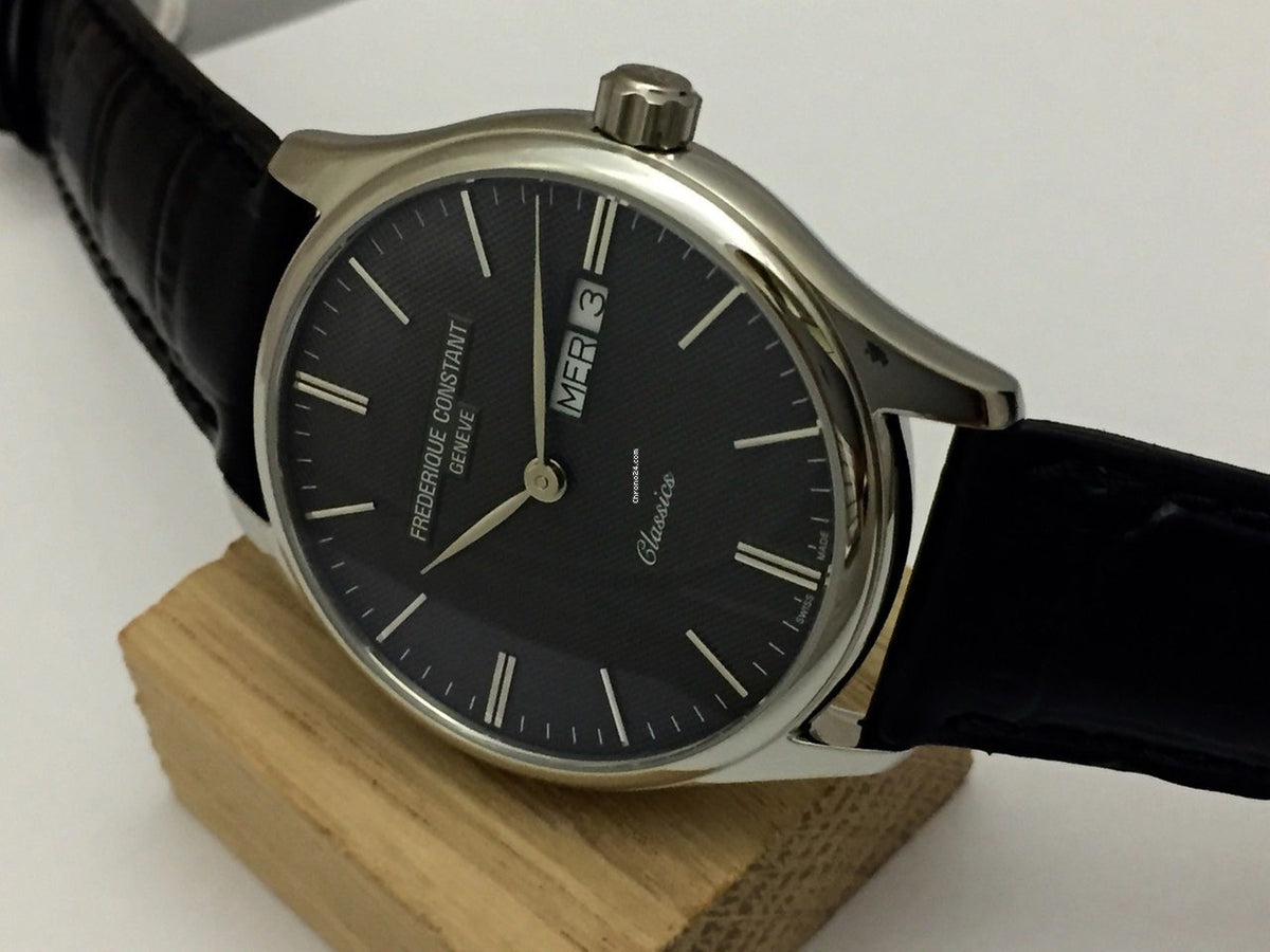 Classics Quartz (Silver/Black) | Frederique Constant | Luby 