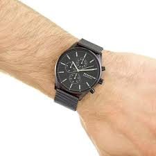 Holst Chronograph Mesh Watch (Grey) | Skagen | Luby 