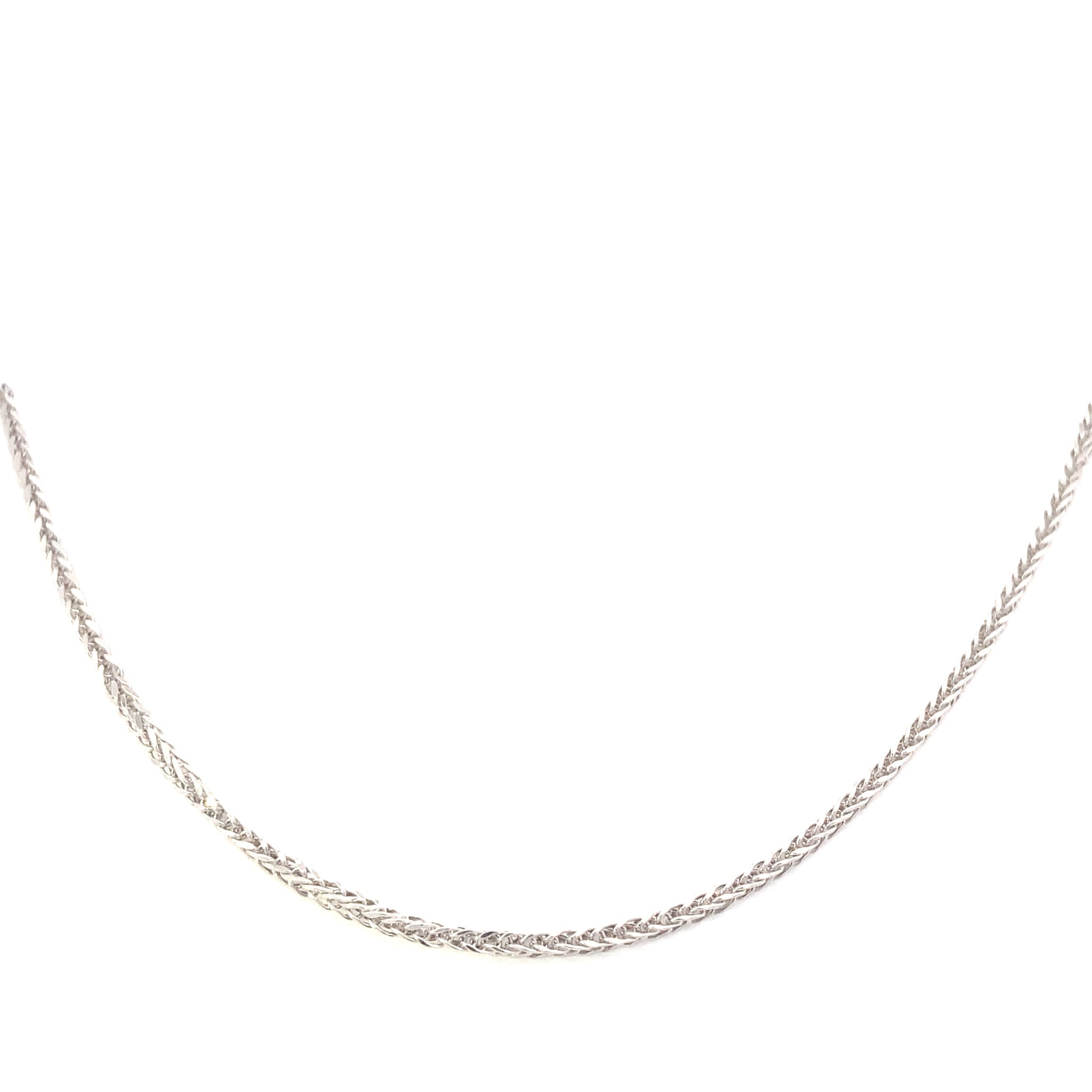14K White Gold Franco Necklace | Luby Gold Collection | Luby 