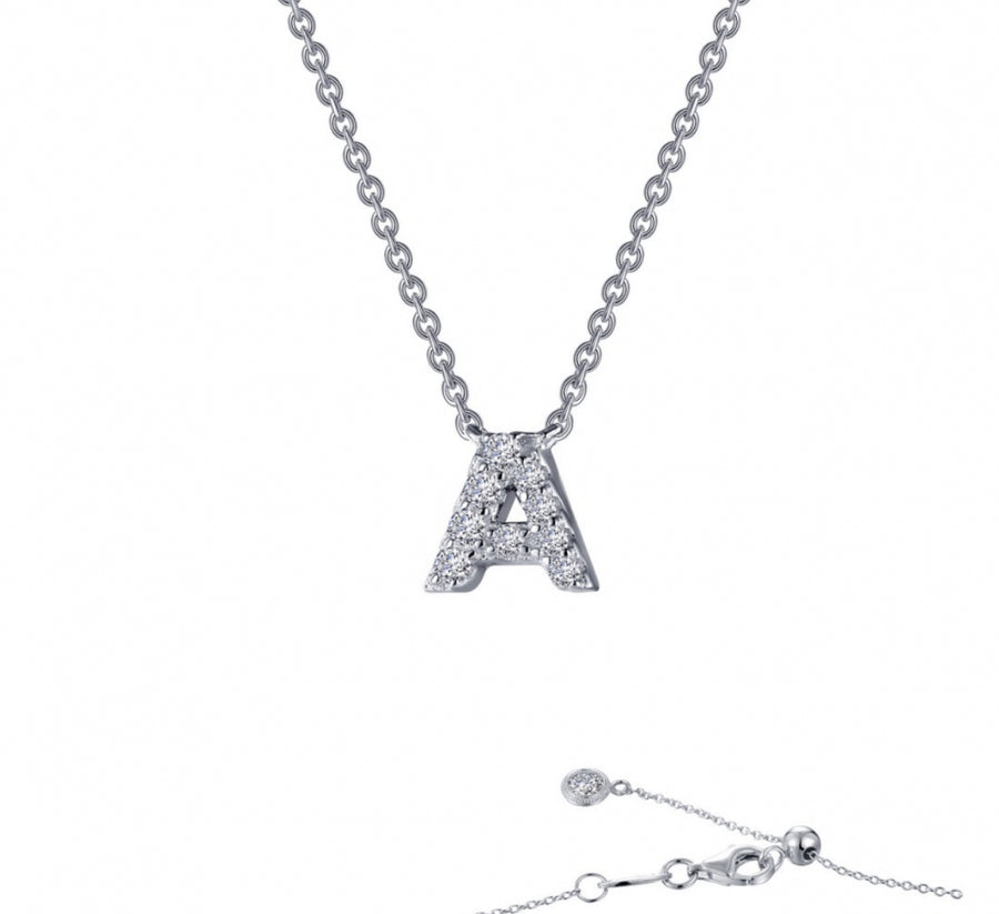 Initial Letter Pendant Necklace