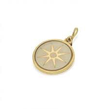 Star of Venus Etching Charm (14kt Gold) | Alex and Ani | Luby 