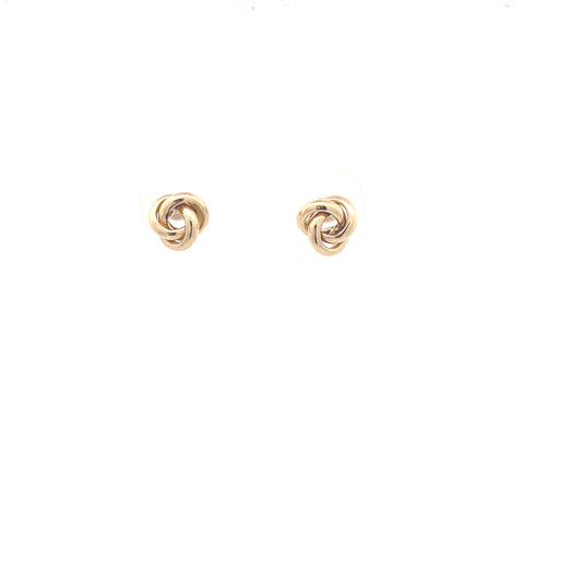 14K Gold Knot Stud Earrings | Luby Gold Collection | Luby 
