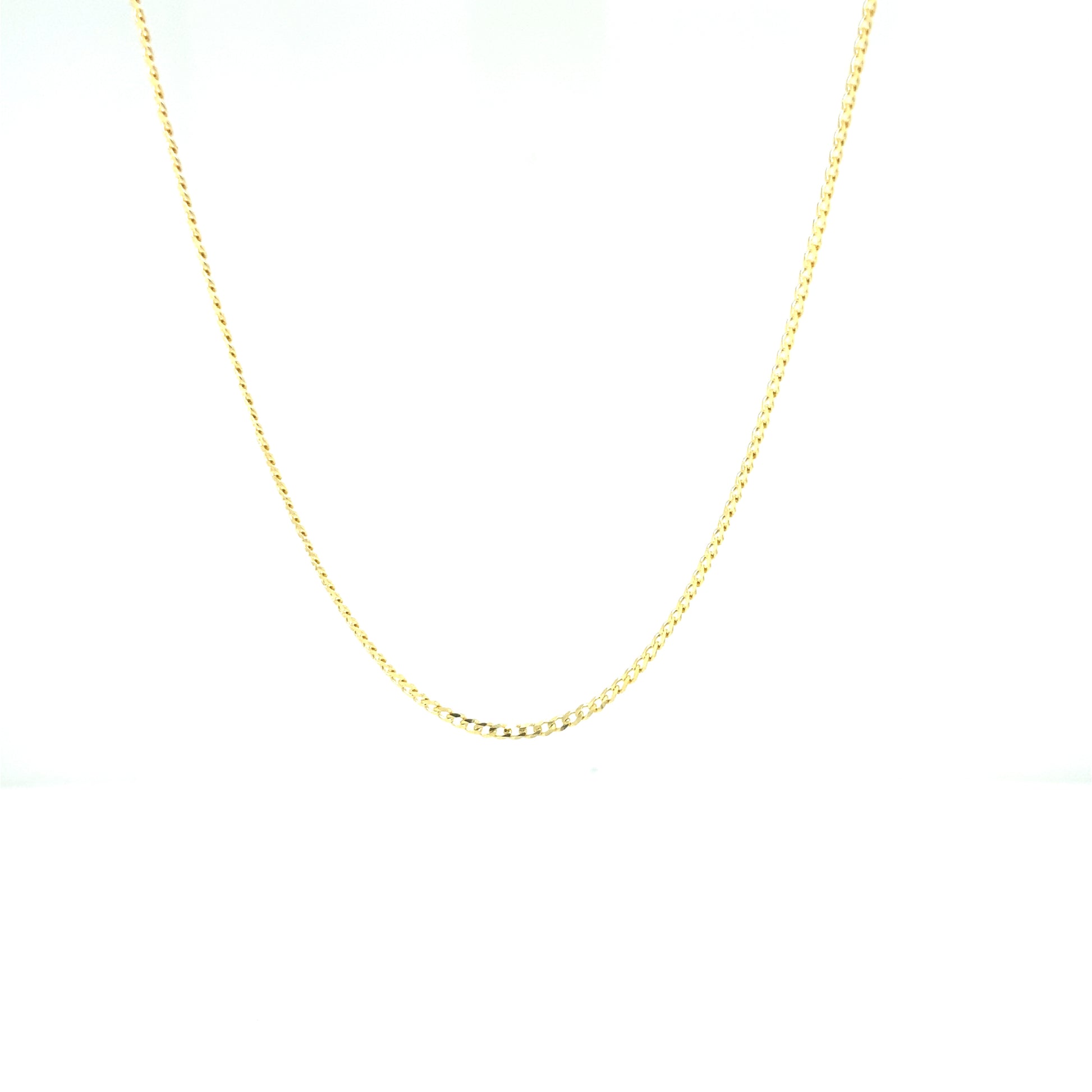 14K CUBAN FLAT CHAIN 1MM | Luby Gold Collection | Luby 