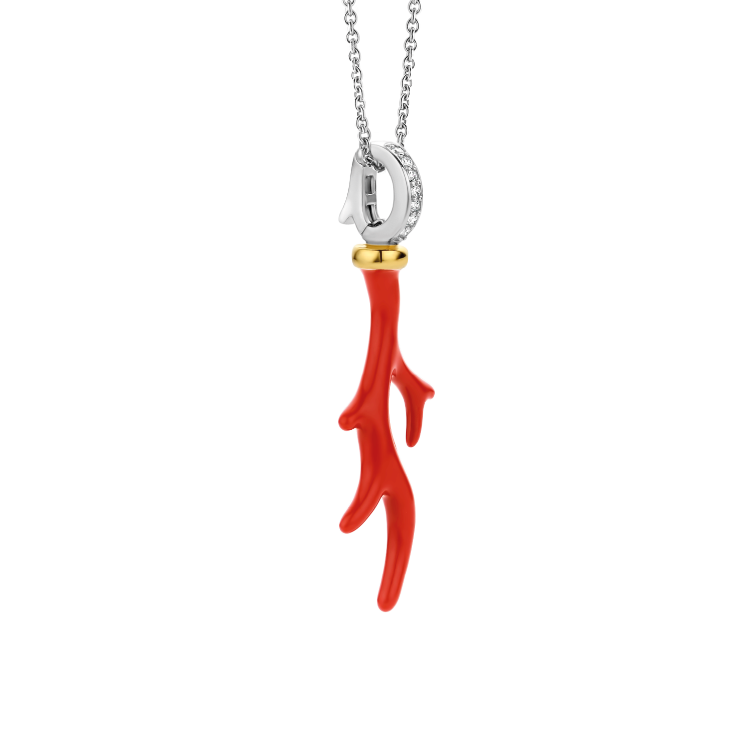CORAL RED BRANCH PENDANT | Ti Sento Milano | Luby 