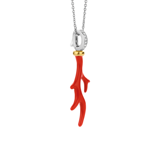 CORAL RED BRANCH PENDANT | Ti Sento Milano | Luby 