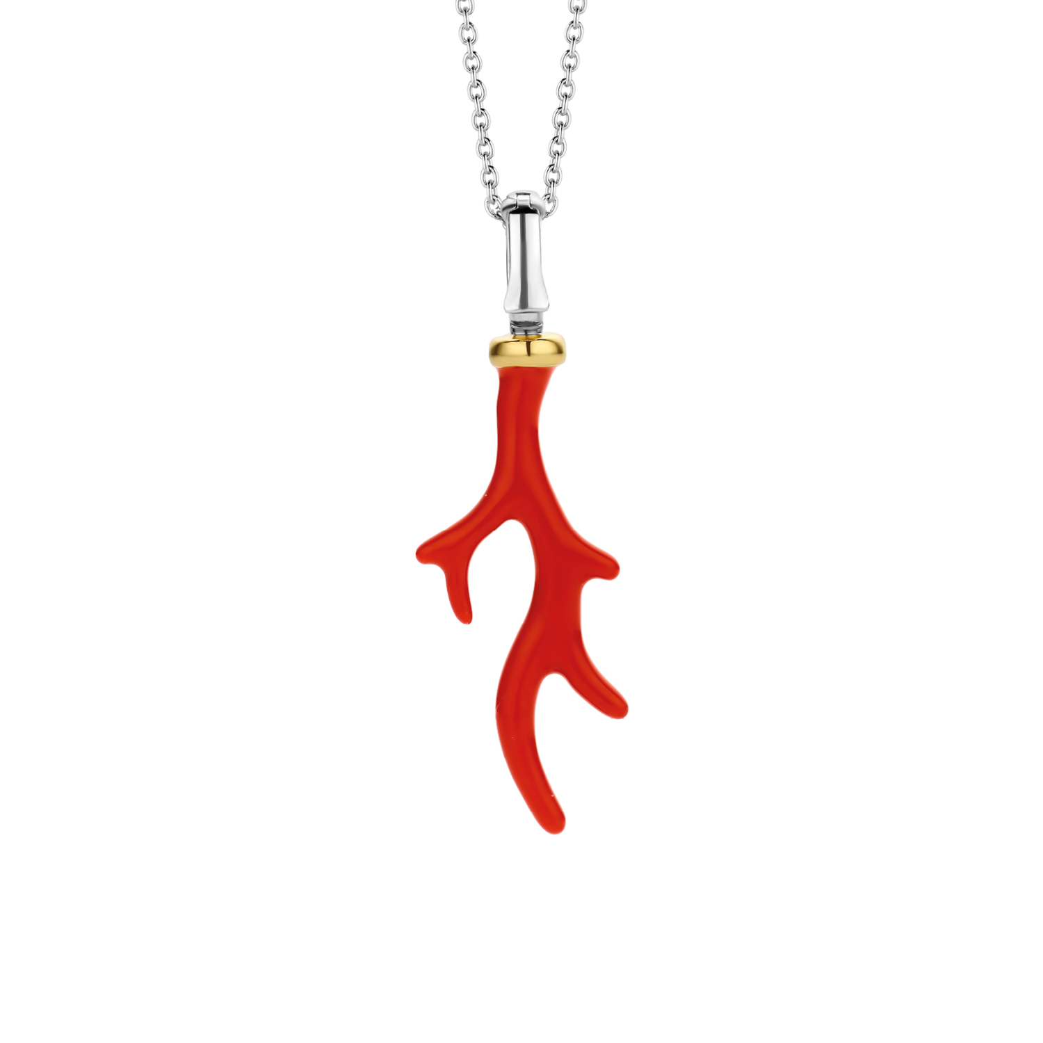 CORAL RED BRANCH PENDANT | Ti Sento Milano | Luby 