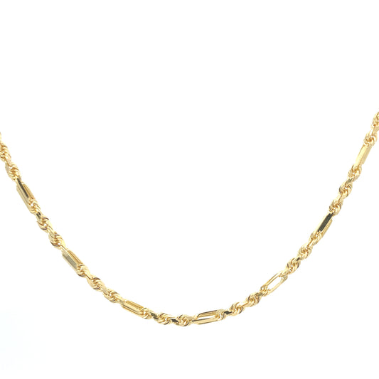 14K Gold Rope Link Necklace | Luby Gold Collection | Luby 