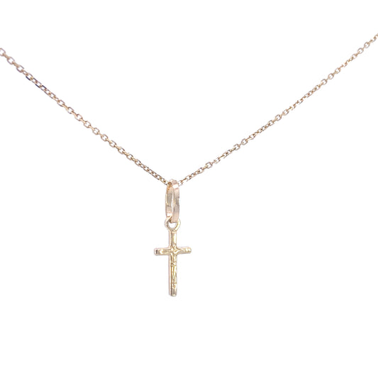 14K Gold Image Small Cross | Luby Gold Collection | Luby 