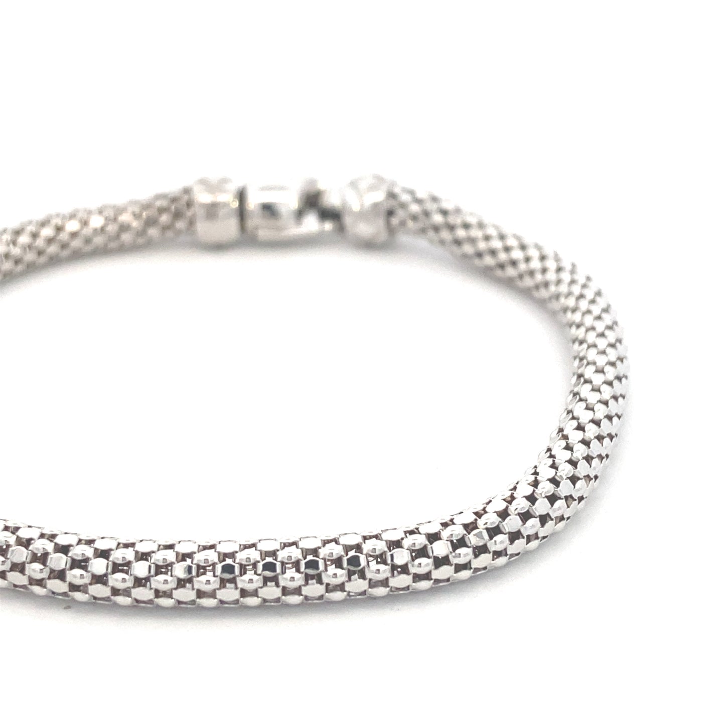 14K White Gold Bold Box Bracelet | Luby Gold Collection | Luby 