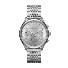 Men's Merrick Chronograph Watch (Silver) | Michael Kors | Luby 