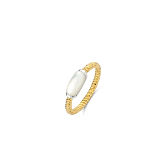 SKINNY MOTHER OF PEARL RING | Ti Sento Milano | Luby 