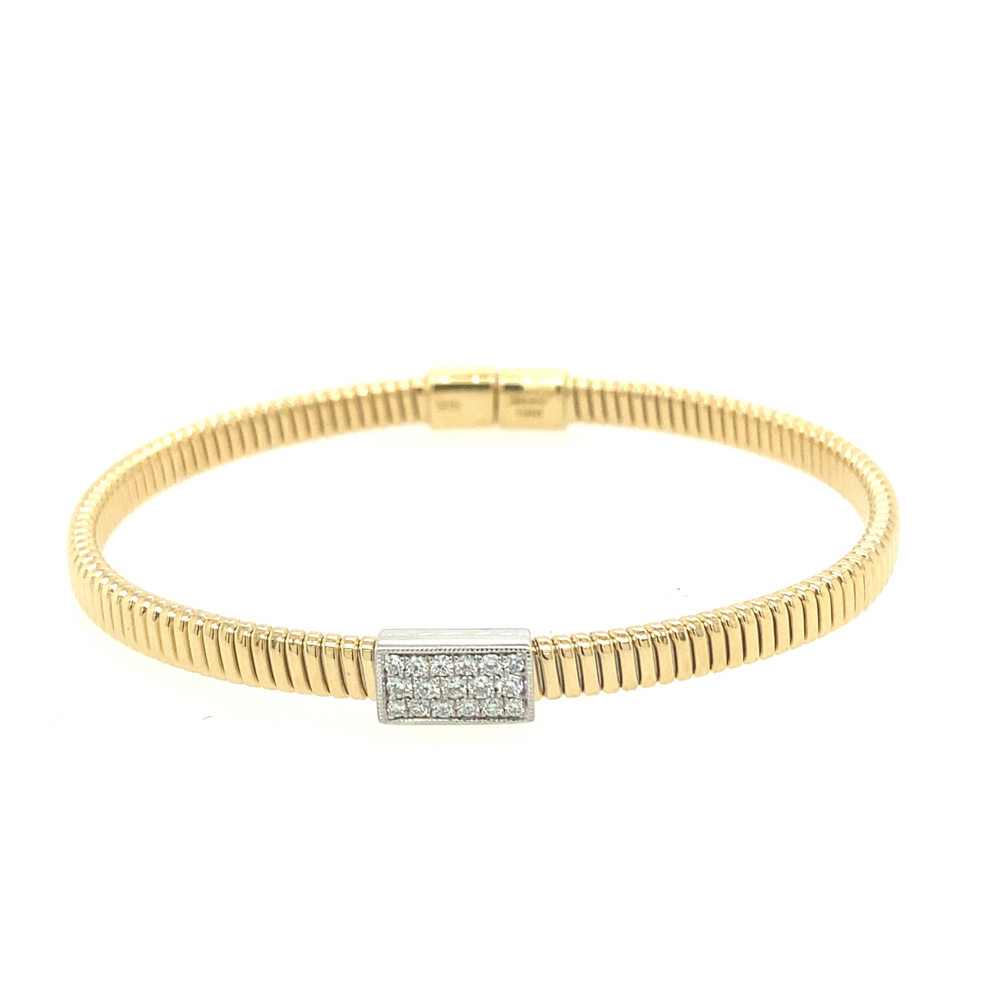 Simon G 18KWG Bangle with Diamond | Simon G | Luby 