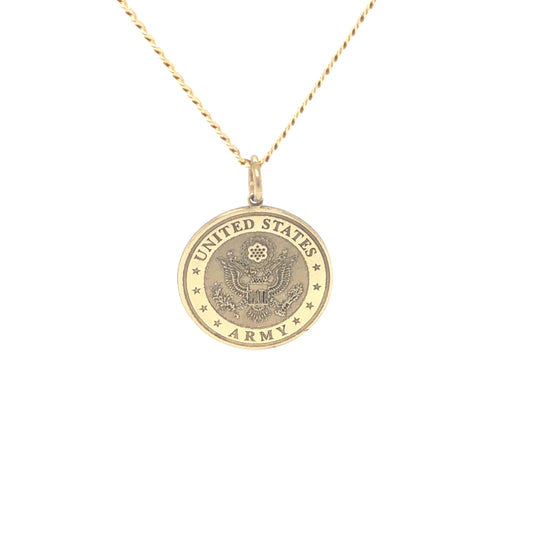 14K United States Army Custom Pendant | Luby Gold Collection | Luby 