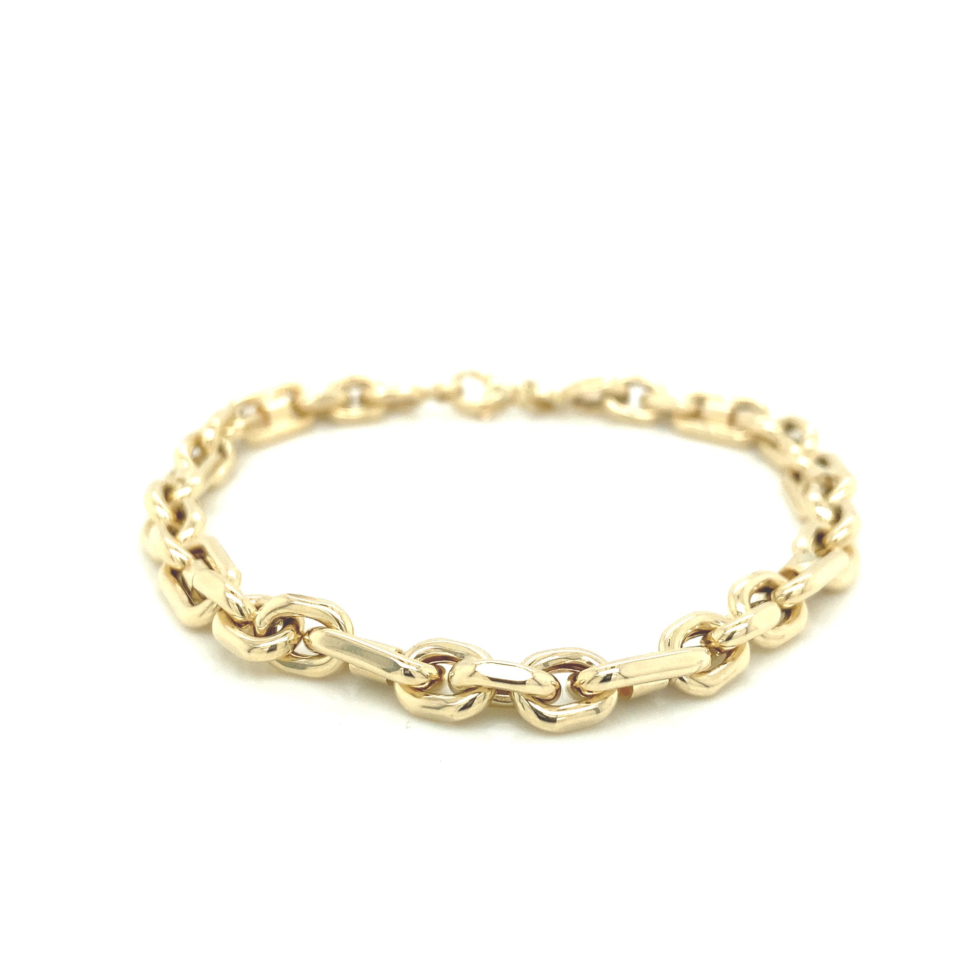 FANCY LINK BRACELET | Luby Gold Collection | Luby 