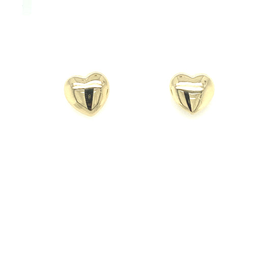 14K ULTRA FANCY HEART STUDS | Luby Gold Collection | Luby 