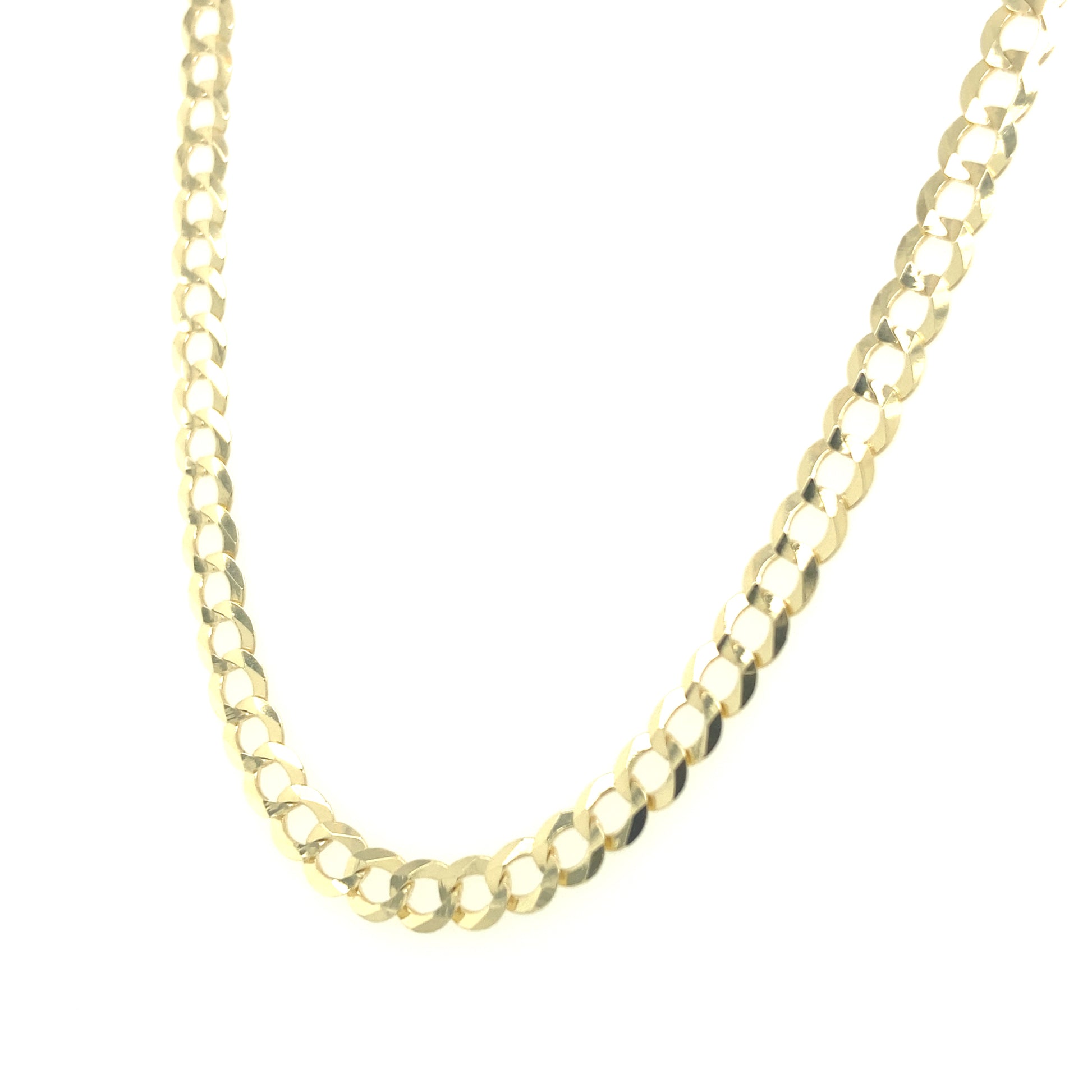 14K Flat Cuban Chain - 4MM | Luby Gold Collection | Luby 