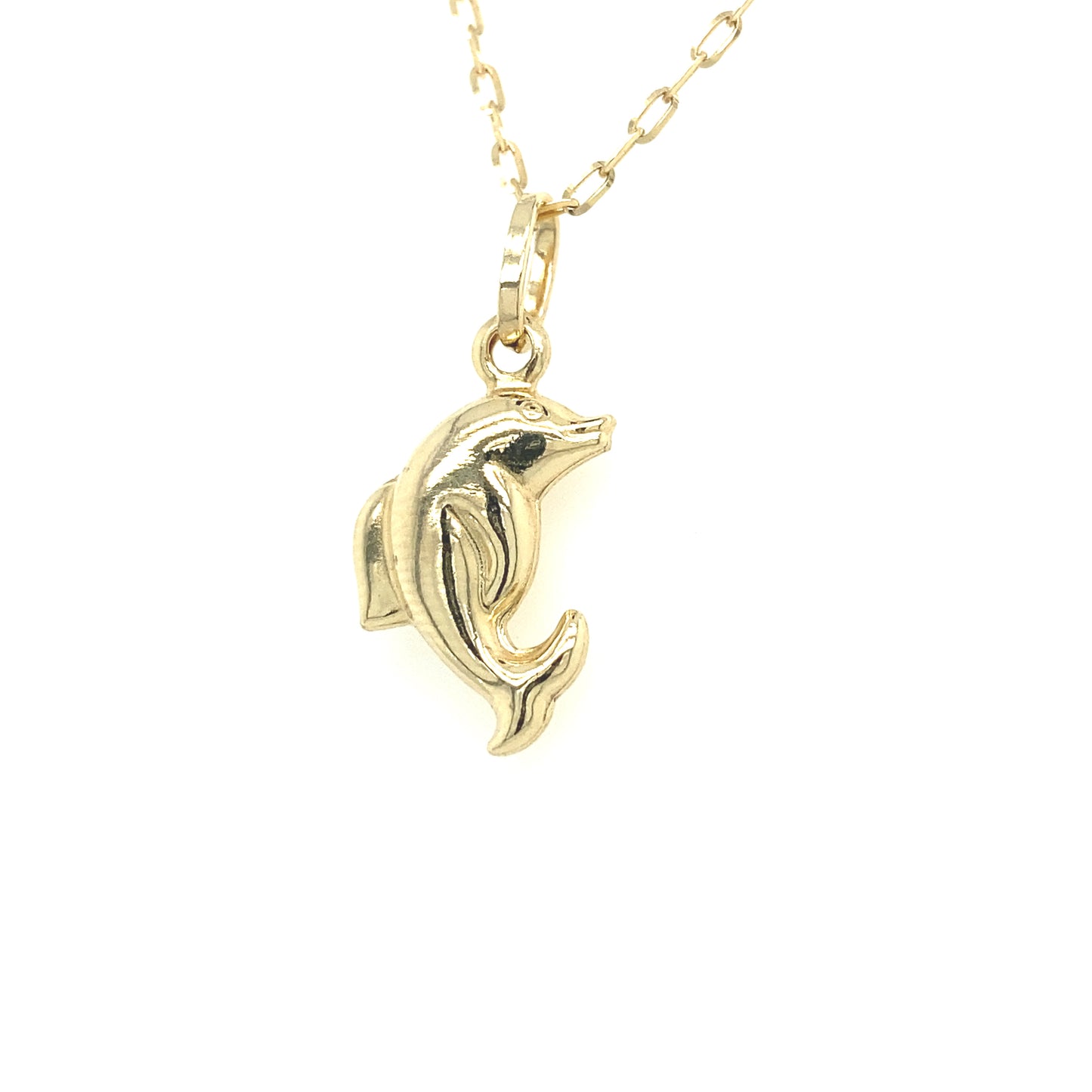 14k Gold Dolphin Pendant | Luby Gold Collection | Luby 