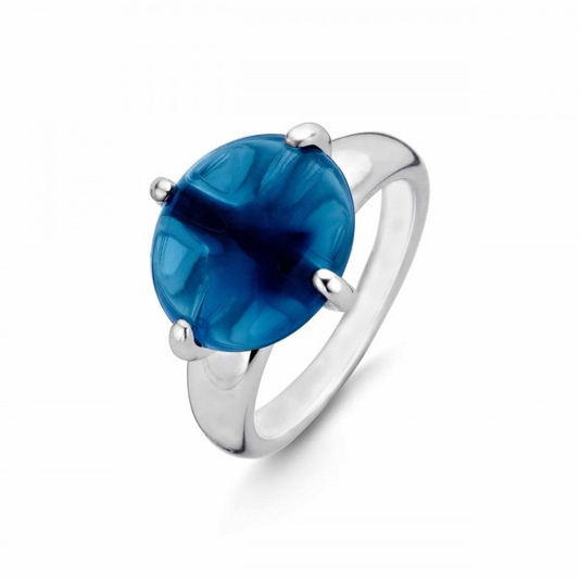 OVAL BLUE RING | Ti Sento Milano | Luby 
