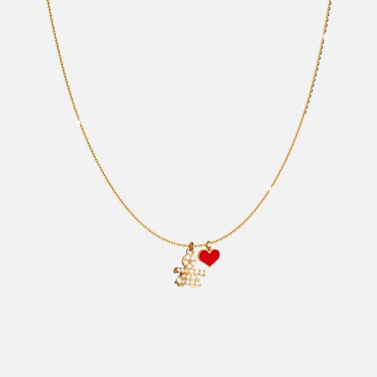 MyWorld Girl Necklace (Gold) | Rebecca | Luby 