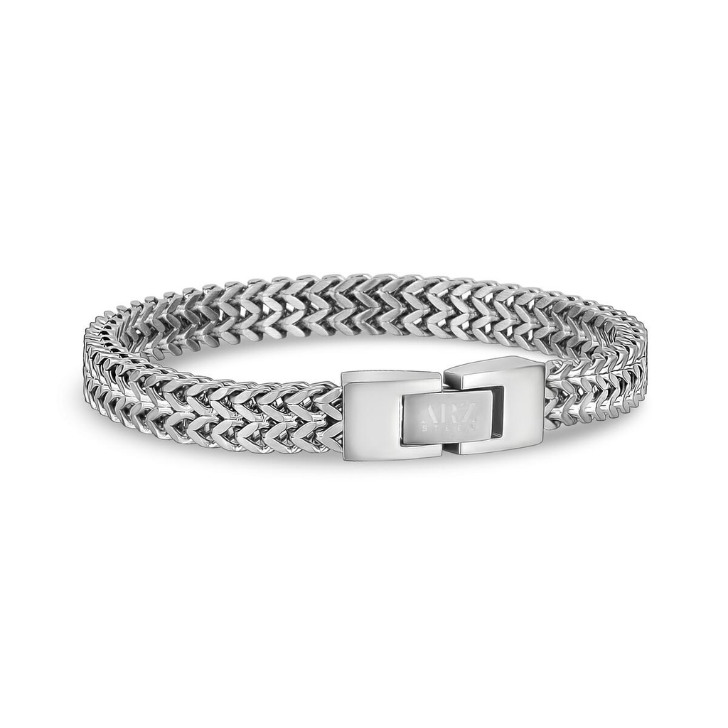 Stainless-Steel Double Franco Link Bracelet | ARZ Steel | Luby 