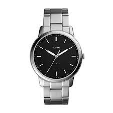 Minimalist Slim Watch (Silver/Black) | Fossil | Luby 