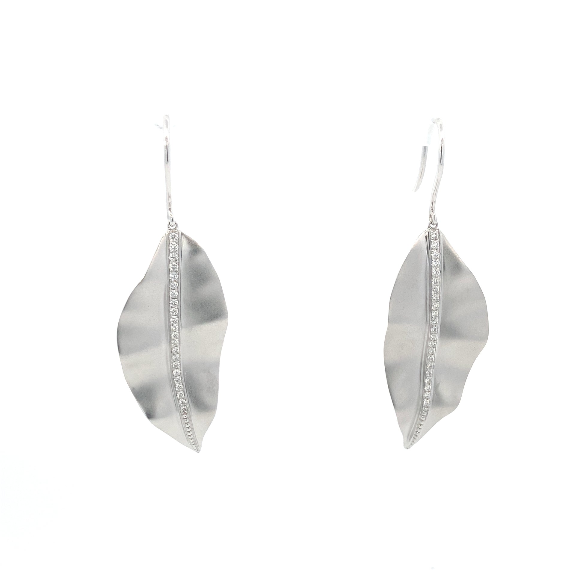 LEAF GOLD EARRINGS | Simon G | Luby 