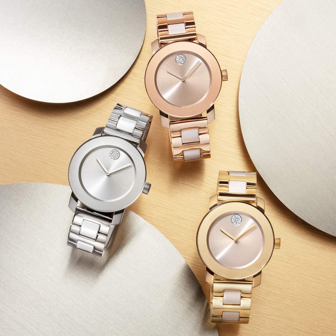 Movado BOLD Ceramic Silver | Movado | Luby 