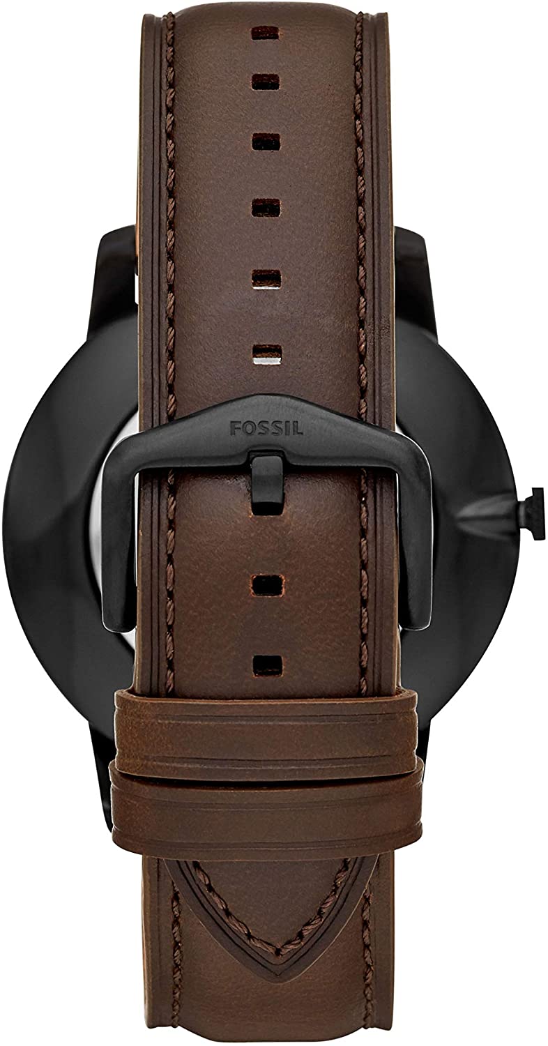 The Minimalist Watch and Bracelet Set (Brown/Black) | Fossil | Luby 