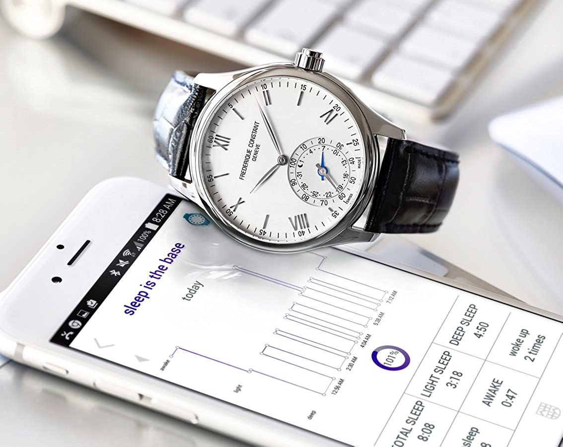 Horological Smartwatch Gents Classics (White) | Frederique Constant | Luby 
