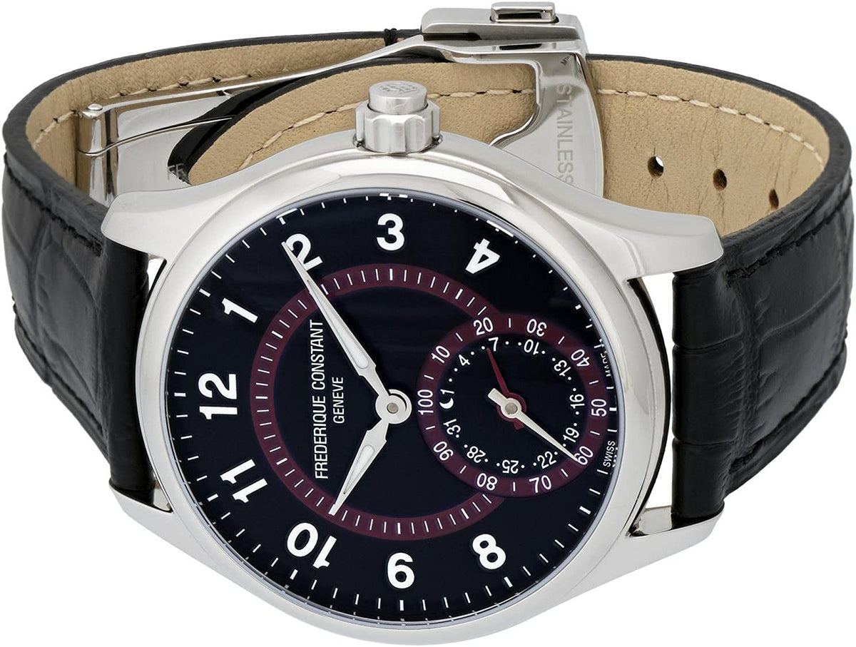 Horological Smartwatch Gents Classics (Black/Dark Red) | Frederique Constant | Luby 