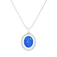 Scorpio Celestial Wheel Pendant Necklace (Silver)