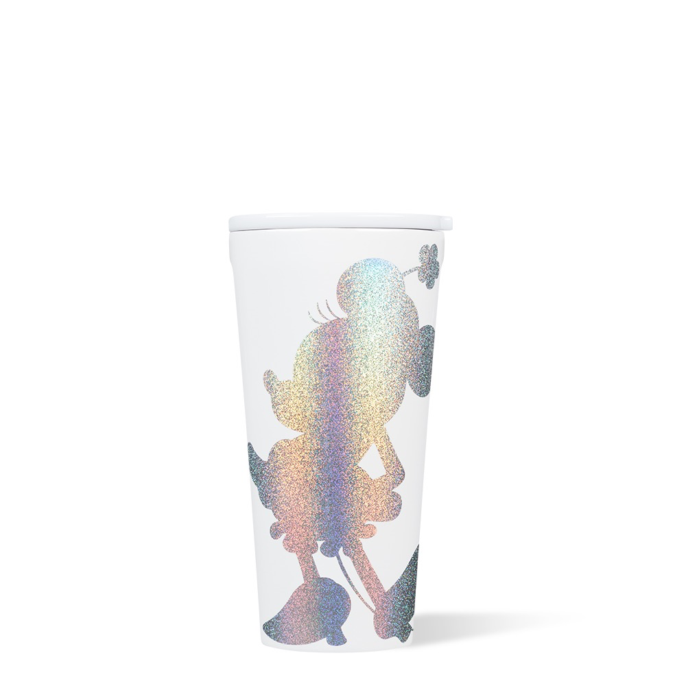 TUMBLER 16 OZ MINNIE WHITE SILHO SPARKLE | CORKCICLE | Luby 