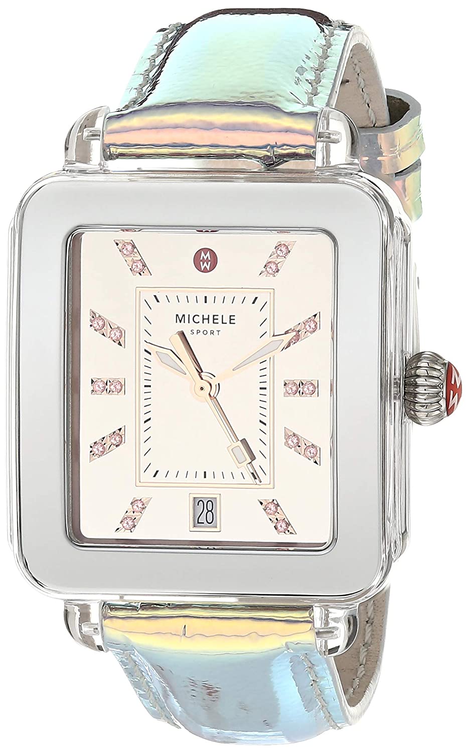 Deco Sport Stainless Topaz Dial Watch | Michele | Luby 