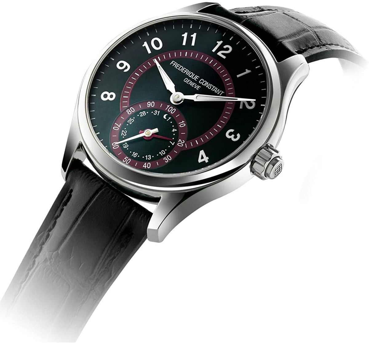 Horological Smartwatch Gents Classics (Black/Dark Red) | Frederique Constant | Luby 
