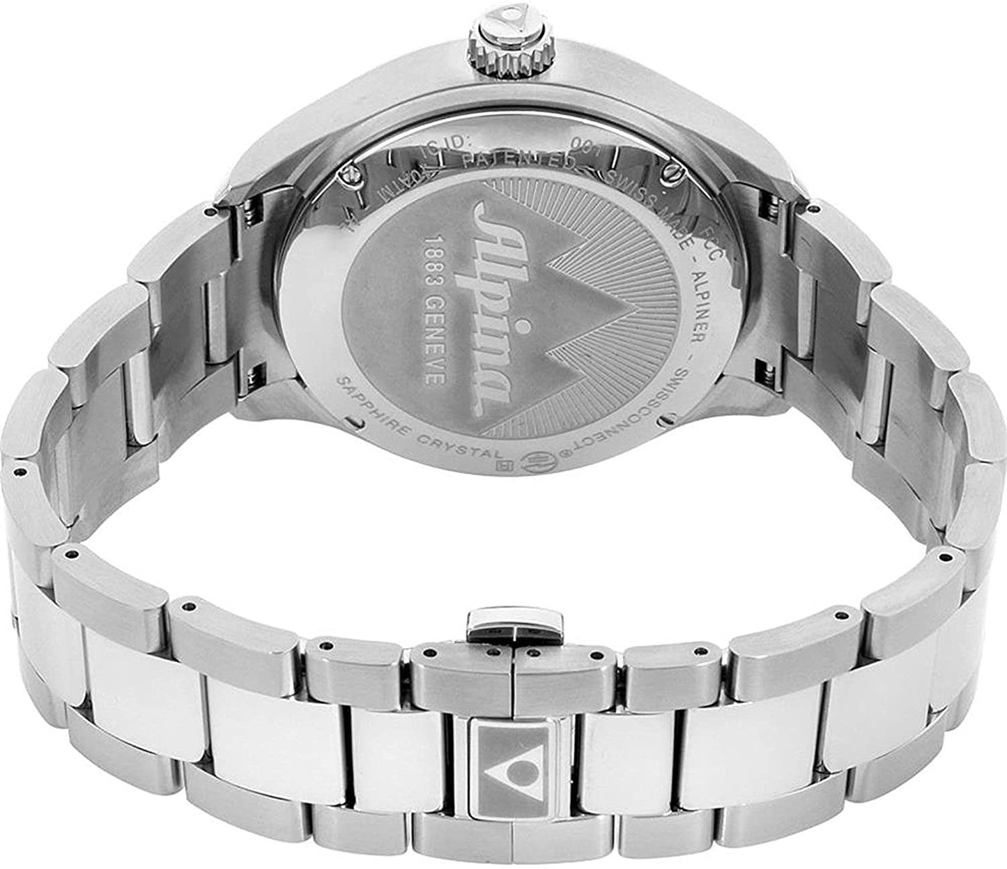 Horological Smartwatch (Silver-Black; Diamond) | Alpina | Luby 