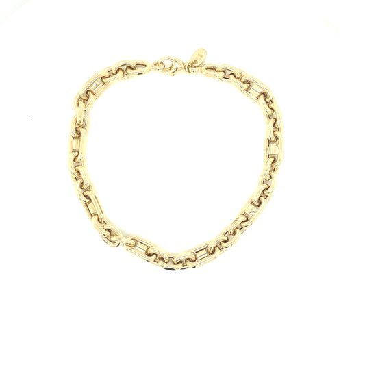 FANCY LINK BRACELET | Luby Gold Collection | Luby 