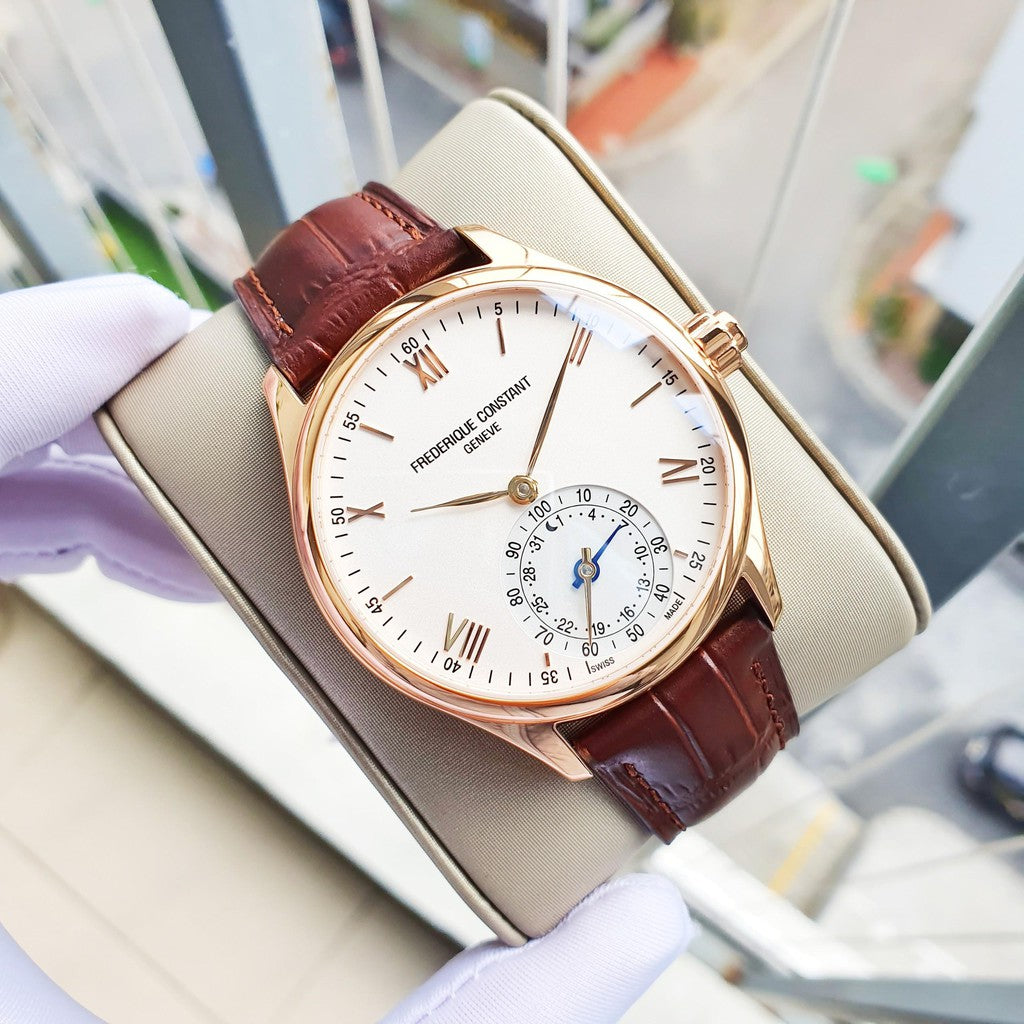 Horological Smartwatch Gents Classics (Rose-Gold/White) | Frederique Constant | Luby 