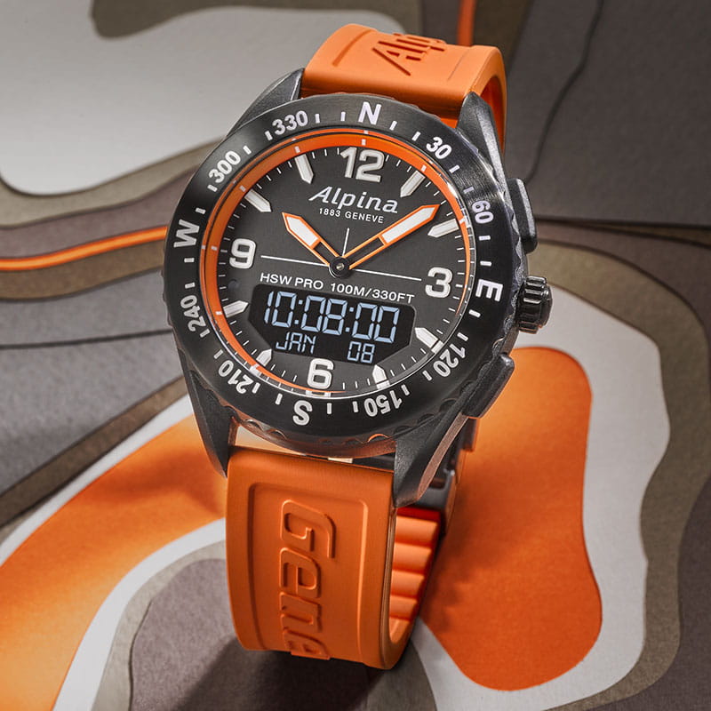 AlpinerX Smartwatch (Orange-Black) | Alpina | Luby 