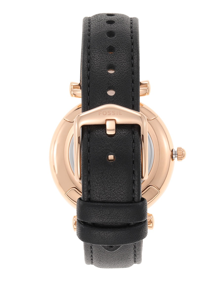 Carlie Watch (Rose-Gold/Black) | Fossil | Luby 