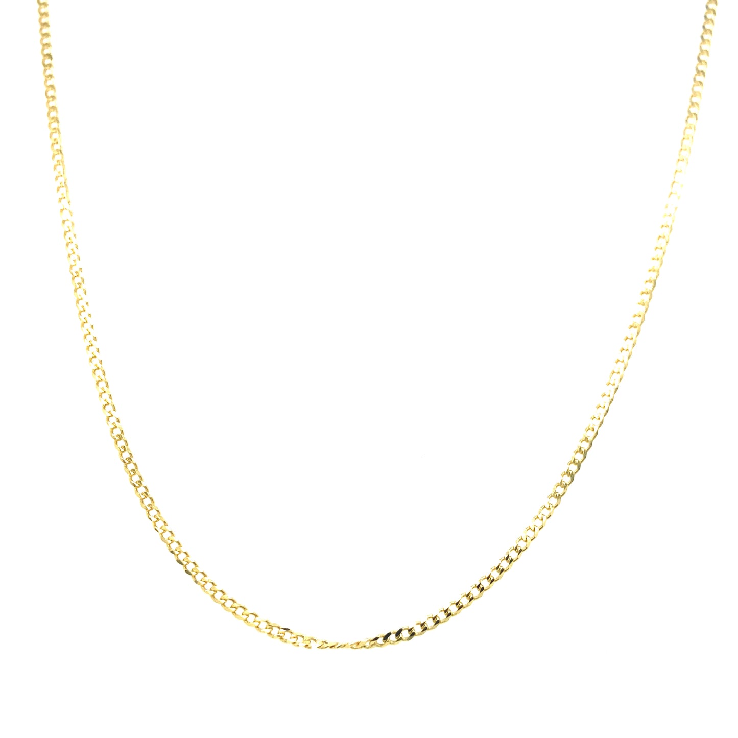 14K Flat Cuban Chain 16'' | Luby Gold Collection | Luby 