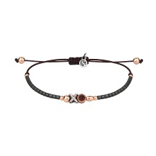 Pulsera De Nylon Con Hematites