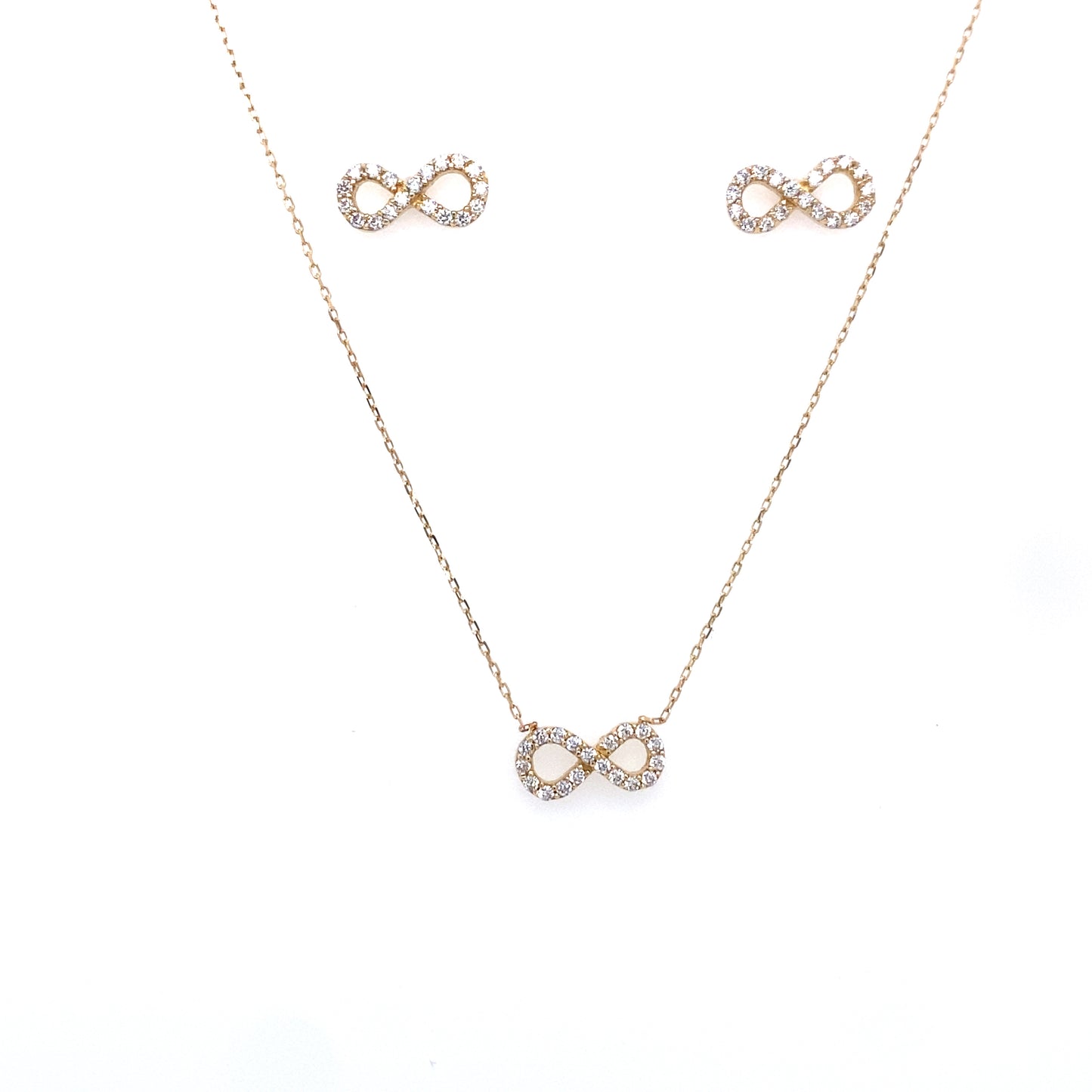 14K Infinity Set Gold | Luby Gold Collection | Luby 