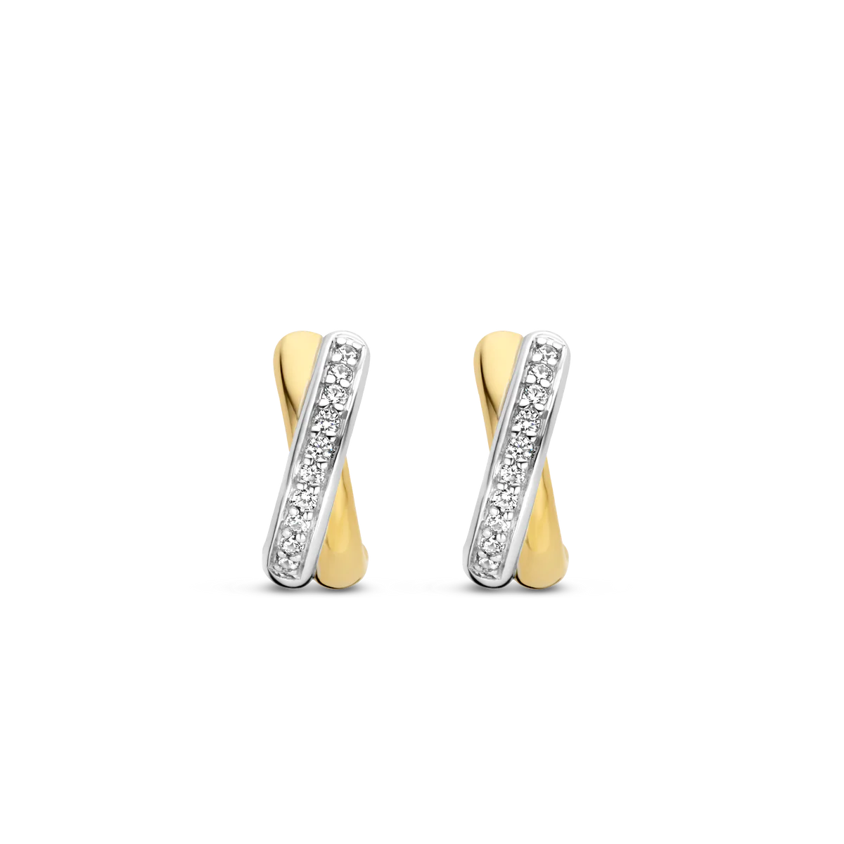 Ti Sento Earrings Gold Plated with CZ | Ti Sento Milano | Luby 