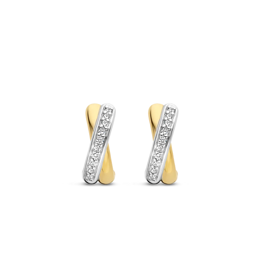 Ti Sento Earrings Gold Plated with CZ | Ti Sento Milano | Luby 