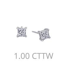 Princess Cut Stud Earrings | LAFONN | Luby 