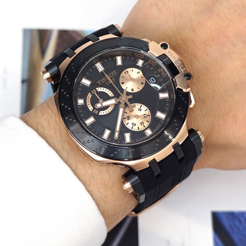 T-Race Chronograph (Black-Rose Gold) | Tissot | Luby 