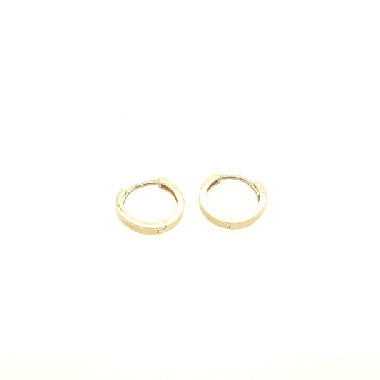 Small Flat Hoops Earrings | Luby Gold Collection | Luby 