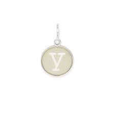 Letter Y Etching Charm (Silver) | Alex and Ani | Luby 