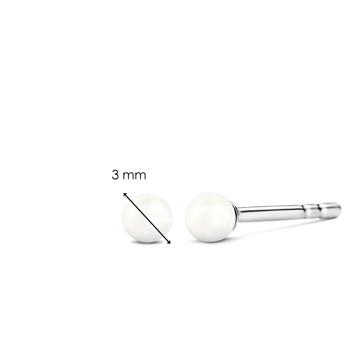 Two Tiny White Agate Earring | Ti Sento Milano | Luby 
